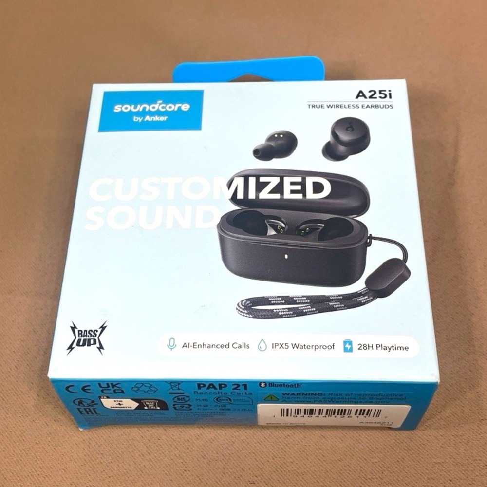 Anker Soundcore A25i True Wireless Earbuds DigiKey Logo Black Open Box